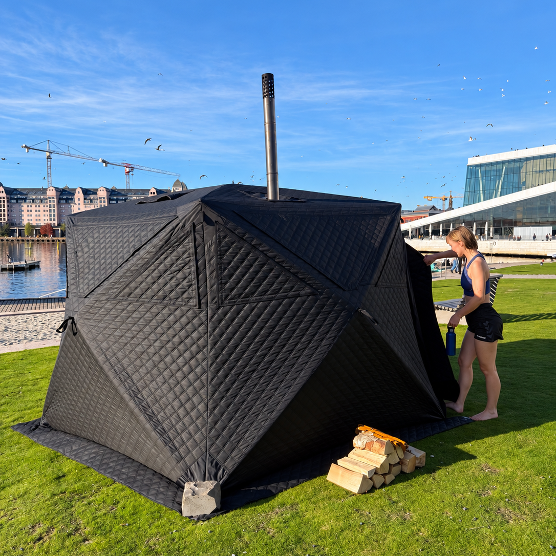 Forge Nordisk Badstutelt – Komplett pakke for 8–10 personer
