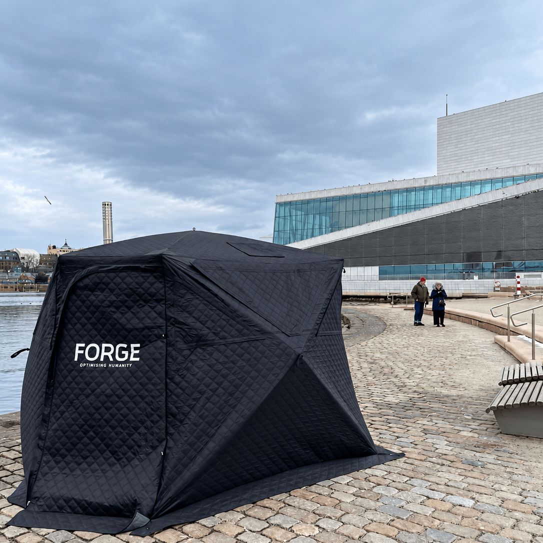 Forge Nordic Sauna Tent – Complete Package for 8–10 People - Forge - Optimising Humanity