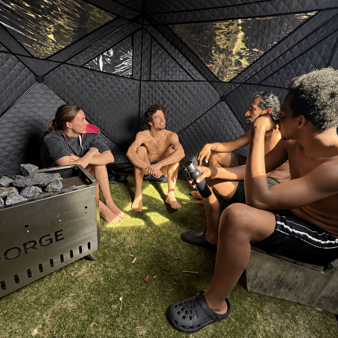 Forge Nordic Sauna Tent – Complete Package for 8–10 People - Forge - Optimising Humanity