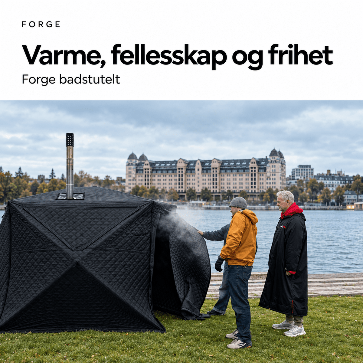 Forge Nordic Sauna Tent – Complete Package for 8–10 People - Forge - Optimising Humanity