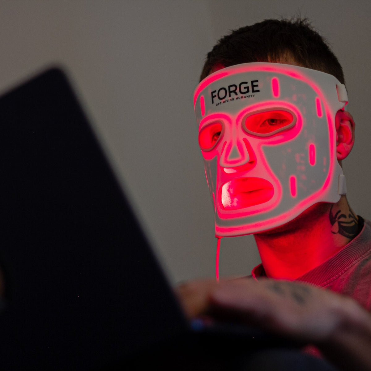 Forge Premium Red Light Mask + Neck Piece - Forge