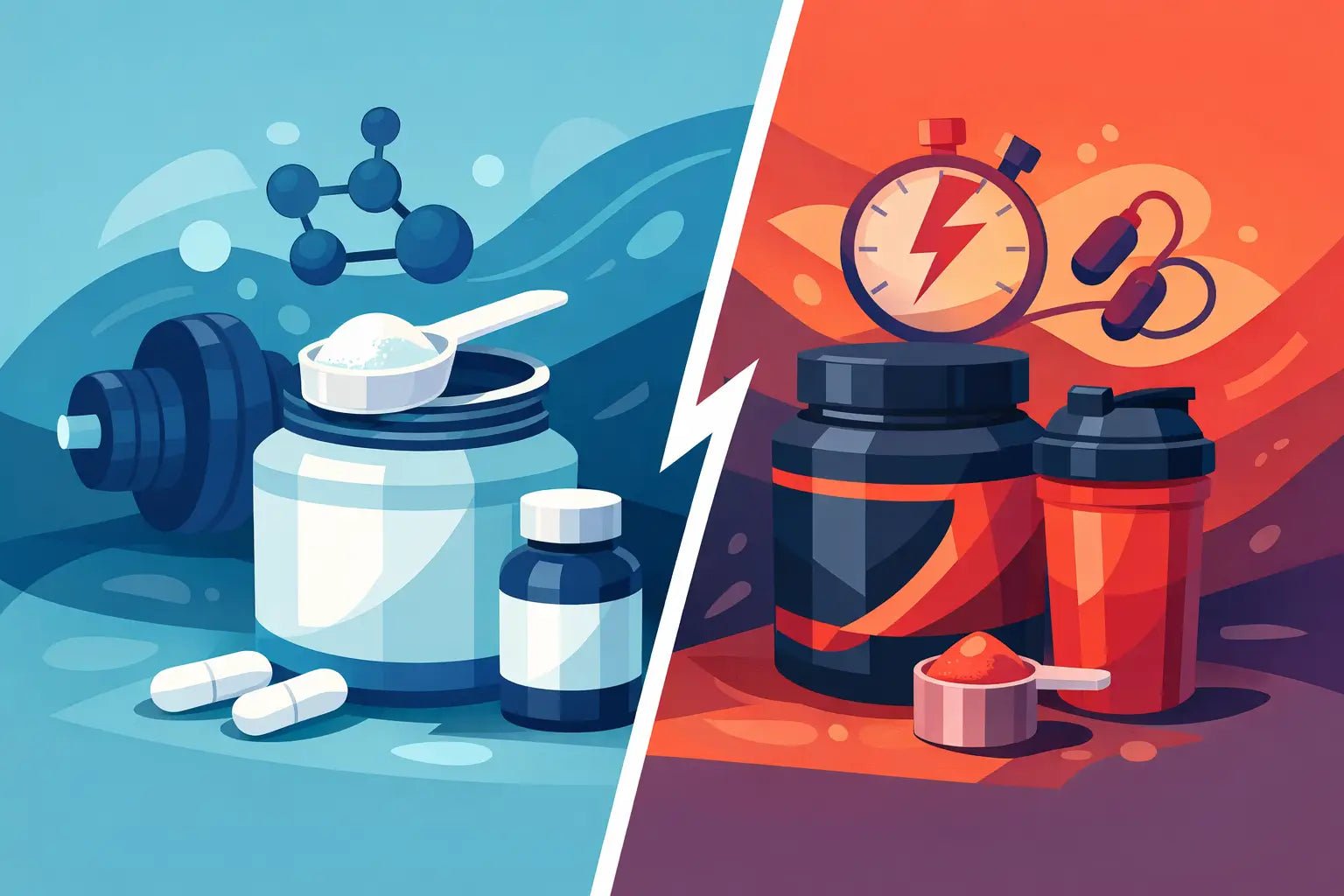 Kreatin vs pre workout - hva bør du velge? - Forge