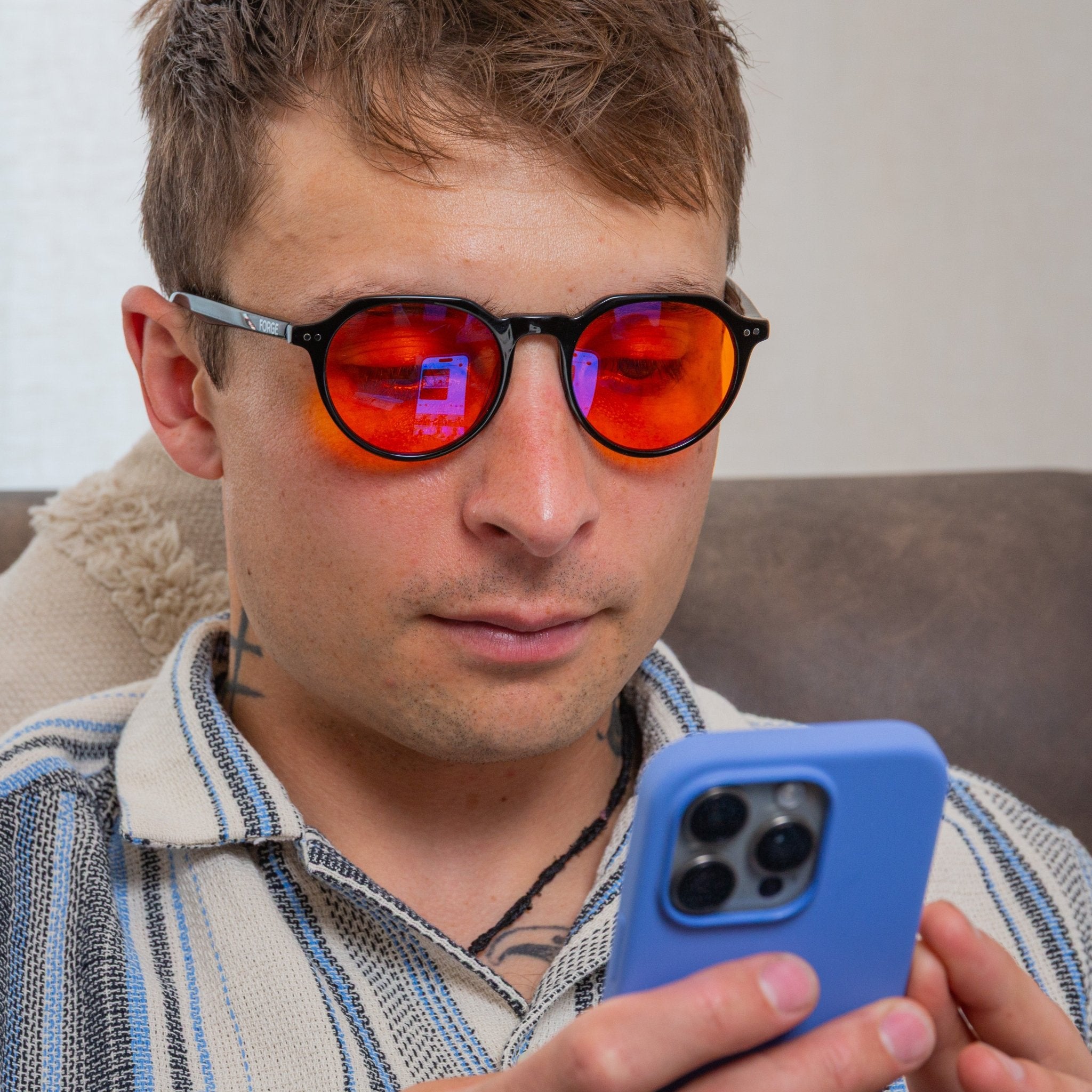 Forge 100% Blue Light Blocking Glasses - Orange Lens - Forge