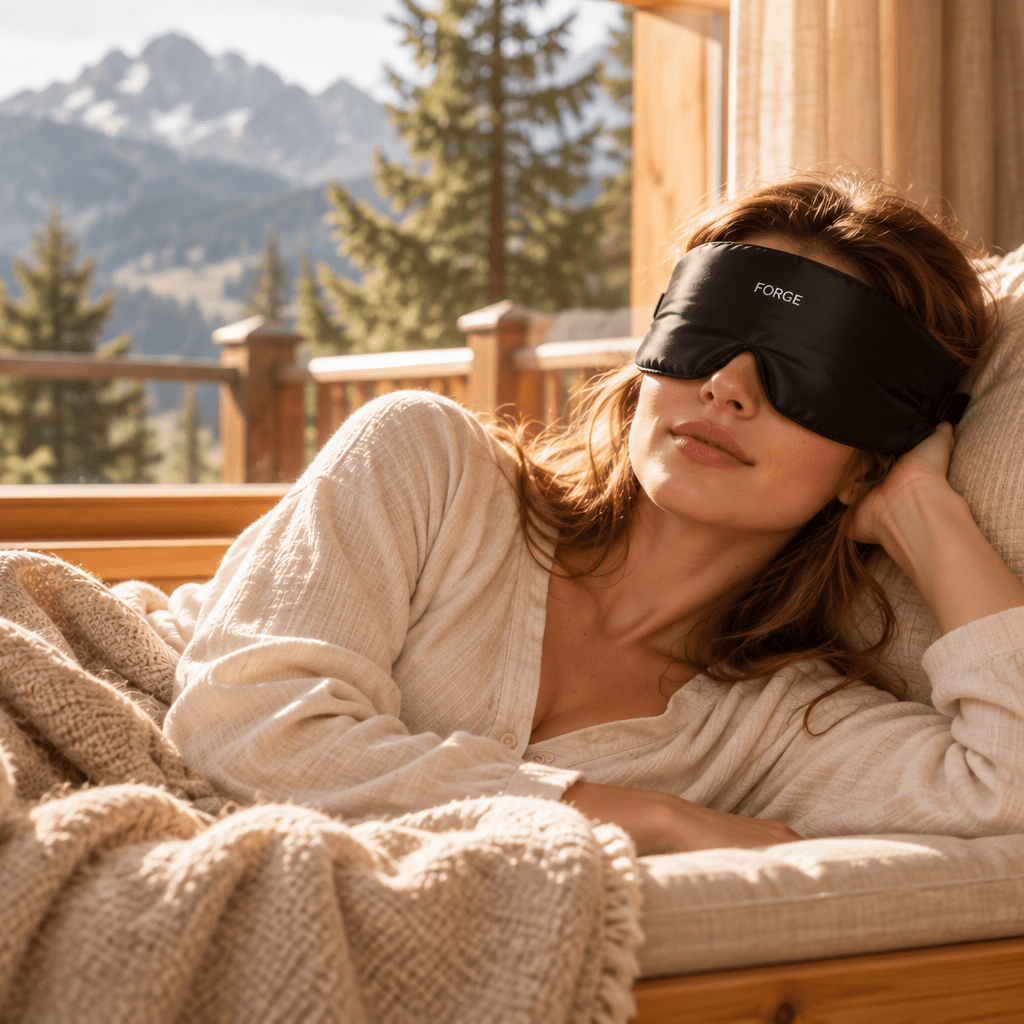 Forge 100% Silk Full Blackout Sleep Mask - Forge - Optimising Humanity