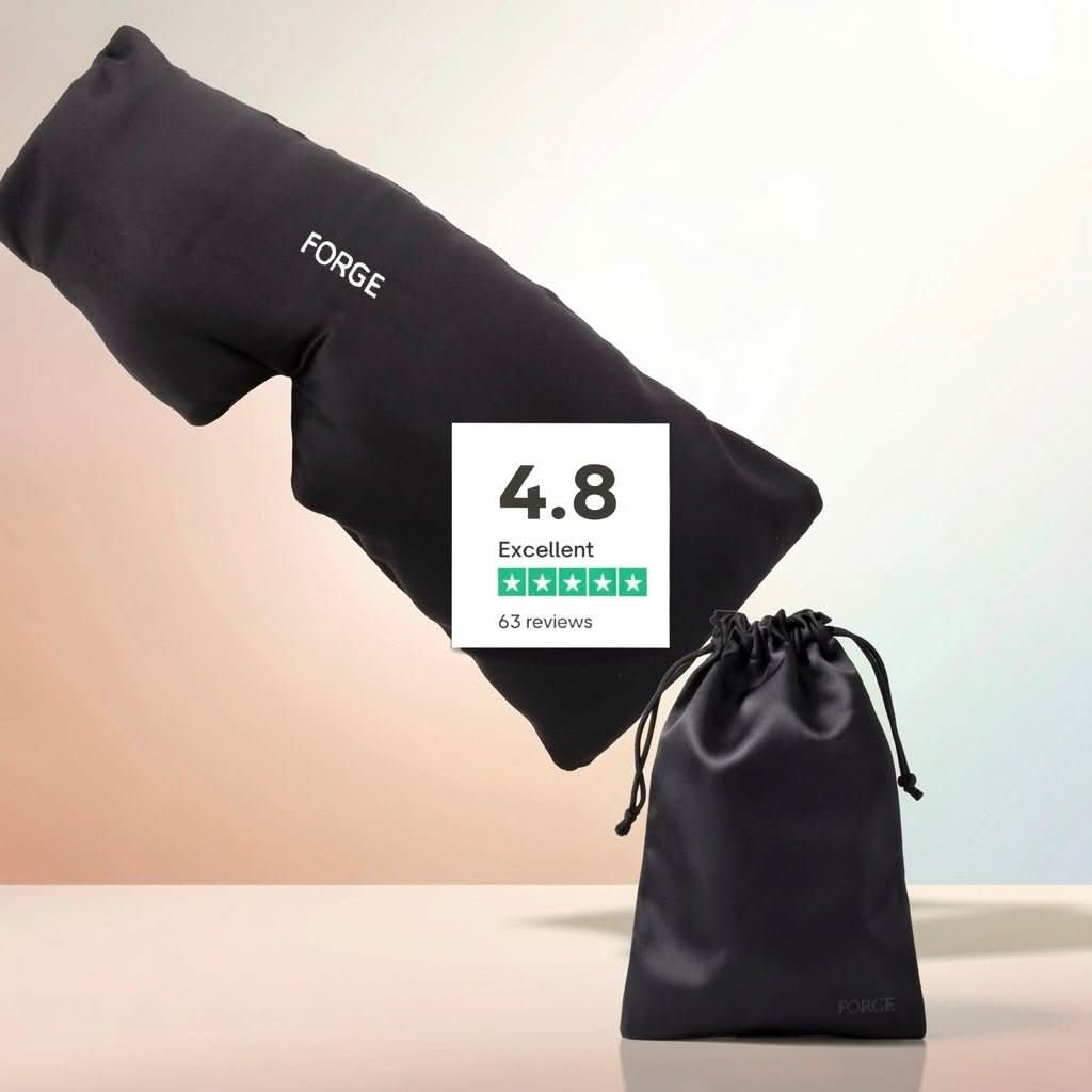 Forge 100% Silk Full Blackout Sleep Mask - Forge