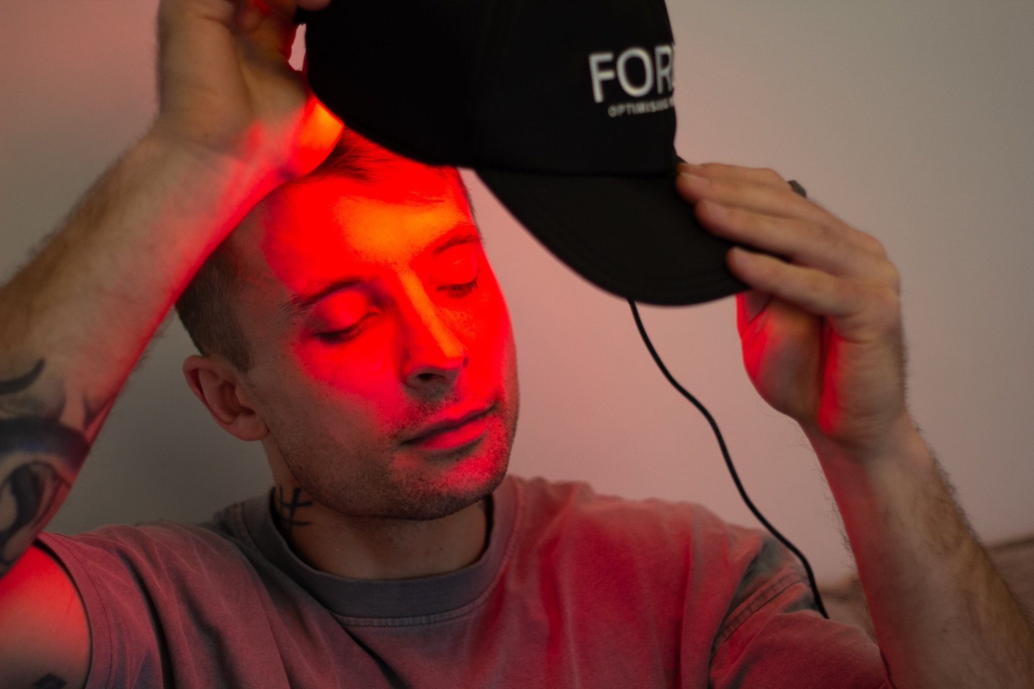 Red Light Bundle - Red Light Mask + Neck Piece & Red Light Therapy Cap - Forge